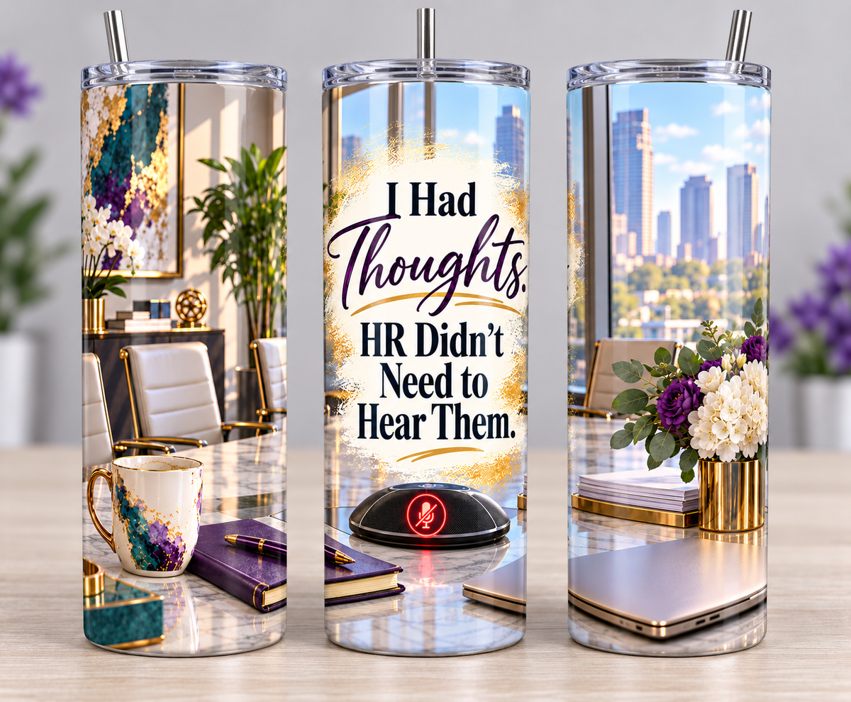 Inside Voice, Employment Preserved — 20oz Skinny Tumbler
