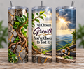 Personal Growth, Public Stress Test — 20oz Skinny Tumbler
