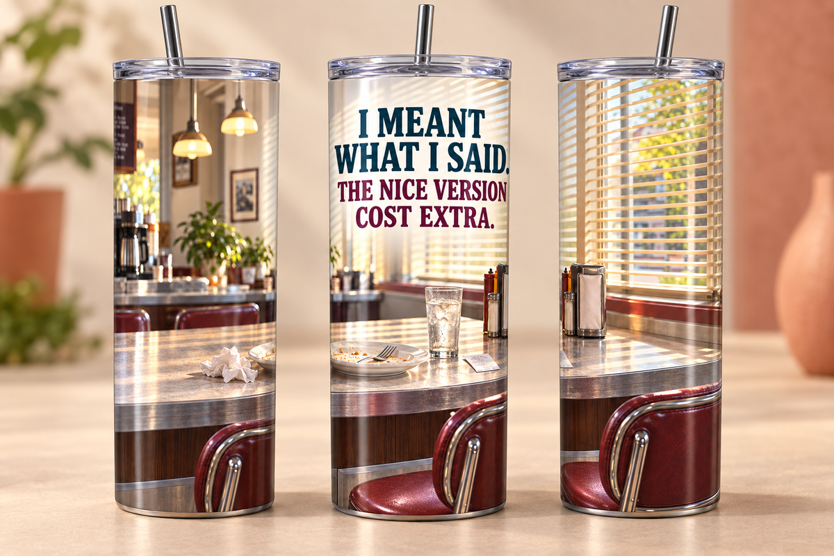 Honesty Included, Niceness Sold Separately — 20oz Skinny Tumbler