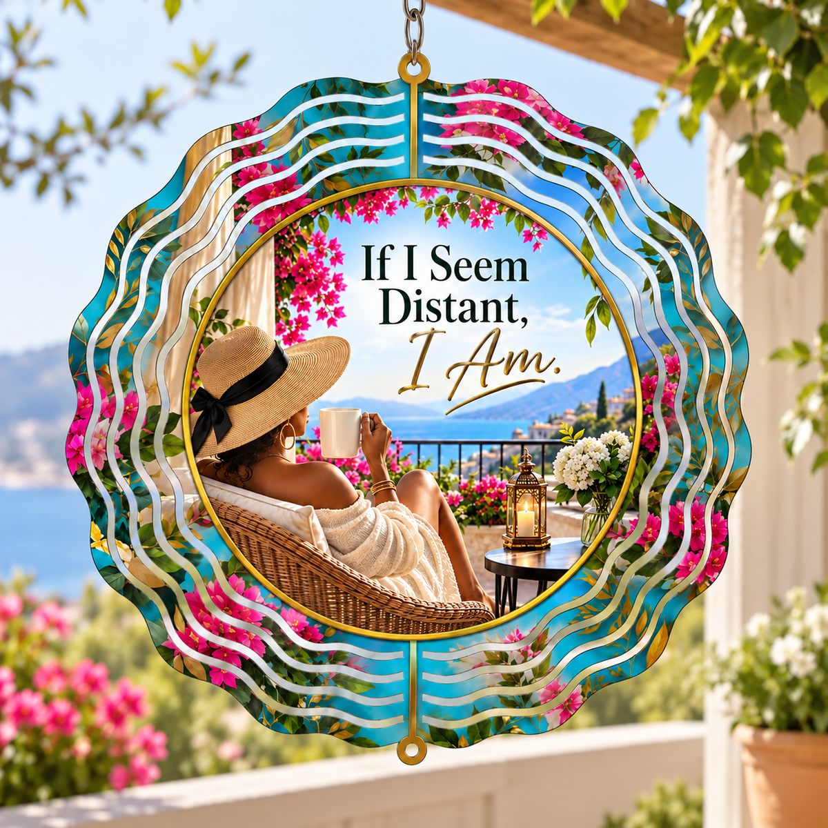 Distant by Design, Not by Accident — 8-Inch Wind Spinner