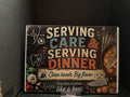 Serving Care. Serving Dinner. Clean Hands. Big Flavor. - 11"x7.87" Glass Cutting Board