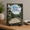 Jersey Roots Run Deep — 5.9 x 7.9 Inch Slate with Display Holder