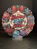 Sleighing Looks, Not Excuses - 8" Double Sided Wind Spinner