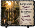 Some Souls Leave Footprints on Our Hearts Forever. — 5.9 x 7.9 Inch Slate with Display Holder