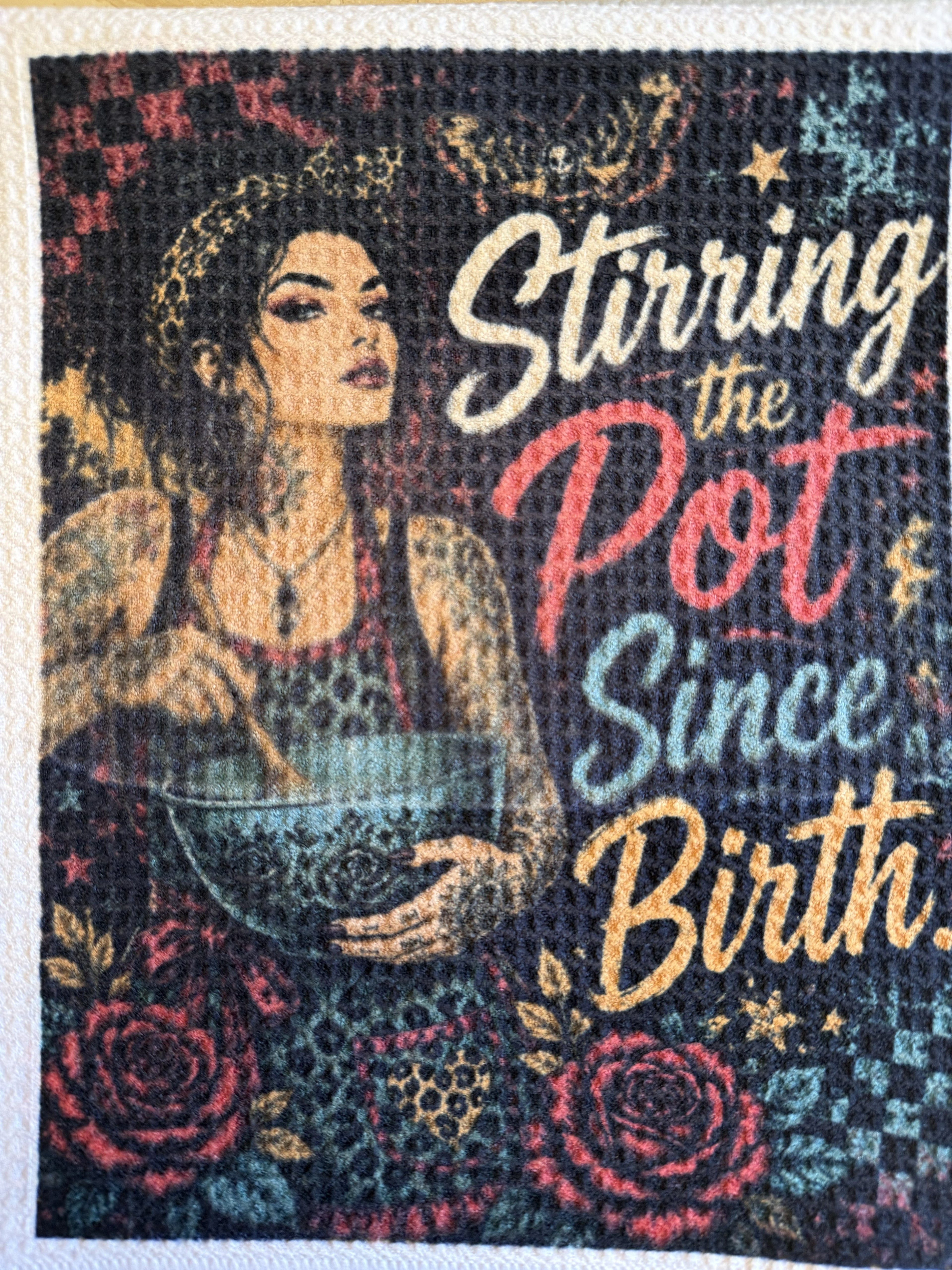 Stirring the Pot Since Birth - Microfiber Dish Towel