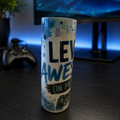 Level Awesome: In Progress — 20oz Skinny Tumbler