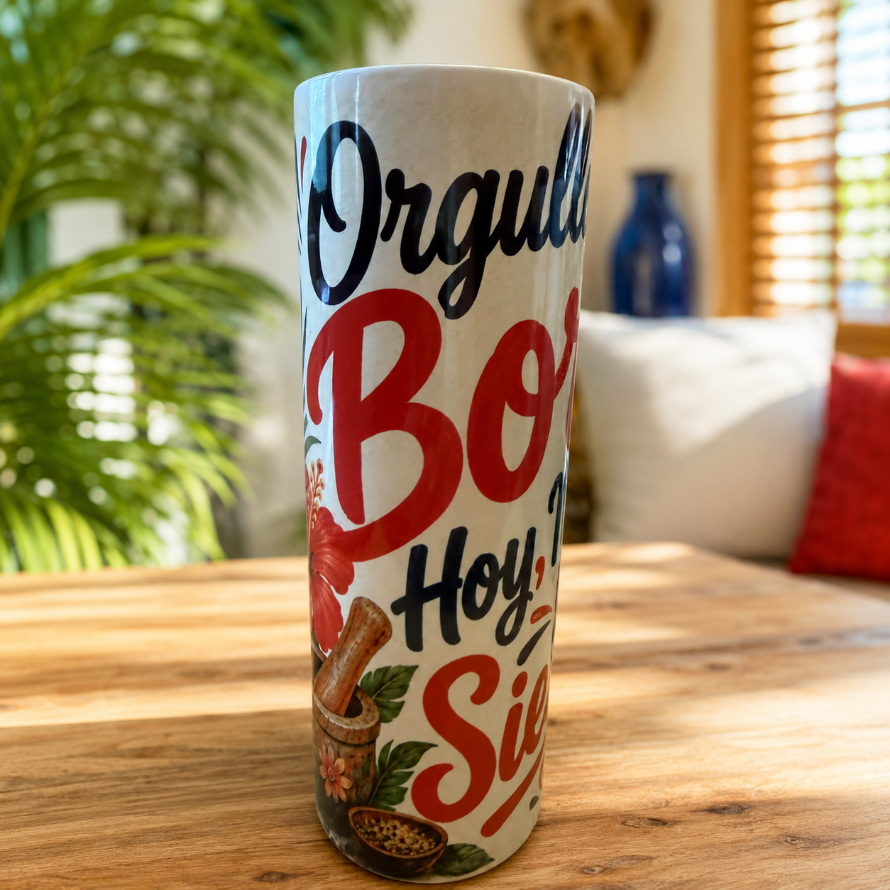 Orgullosamente Boricua. Hoy, Mañana y Siempre — 20oz Skinny Tumbler