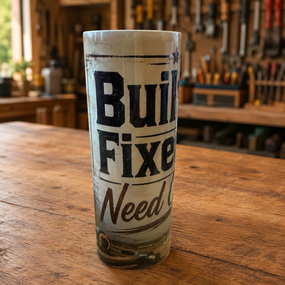 Built It. Fixed It. Need Credit. — 20oz Skinny Tumbler